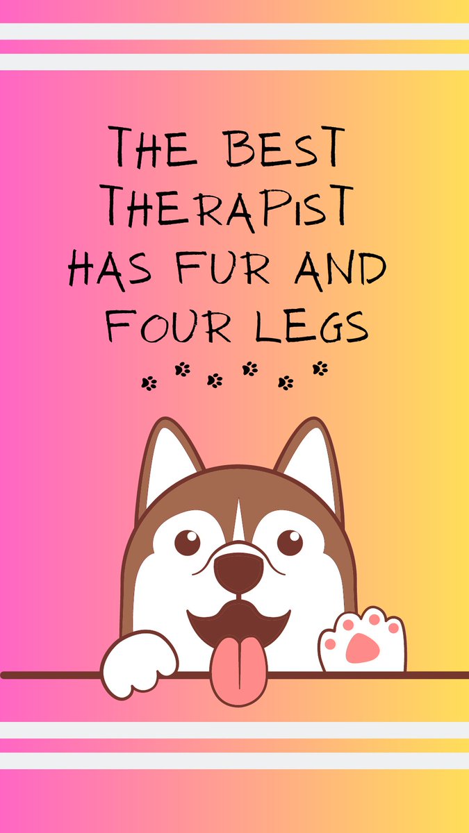 PawstyleO's tweet photo. Interacting with a dog can release endorphins and decrease stress levels, making them an important part of one's support system. The phrase "fur and four legs" emphasizes the unique qualities that dogs possess, and highlights the benefits of having a furry friend in one's life. https://t.co/38V7486Xkl
