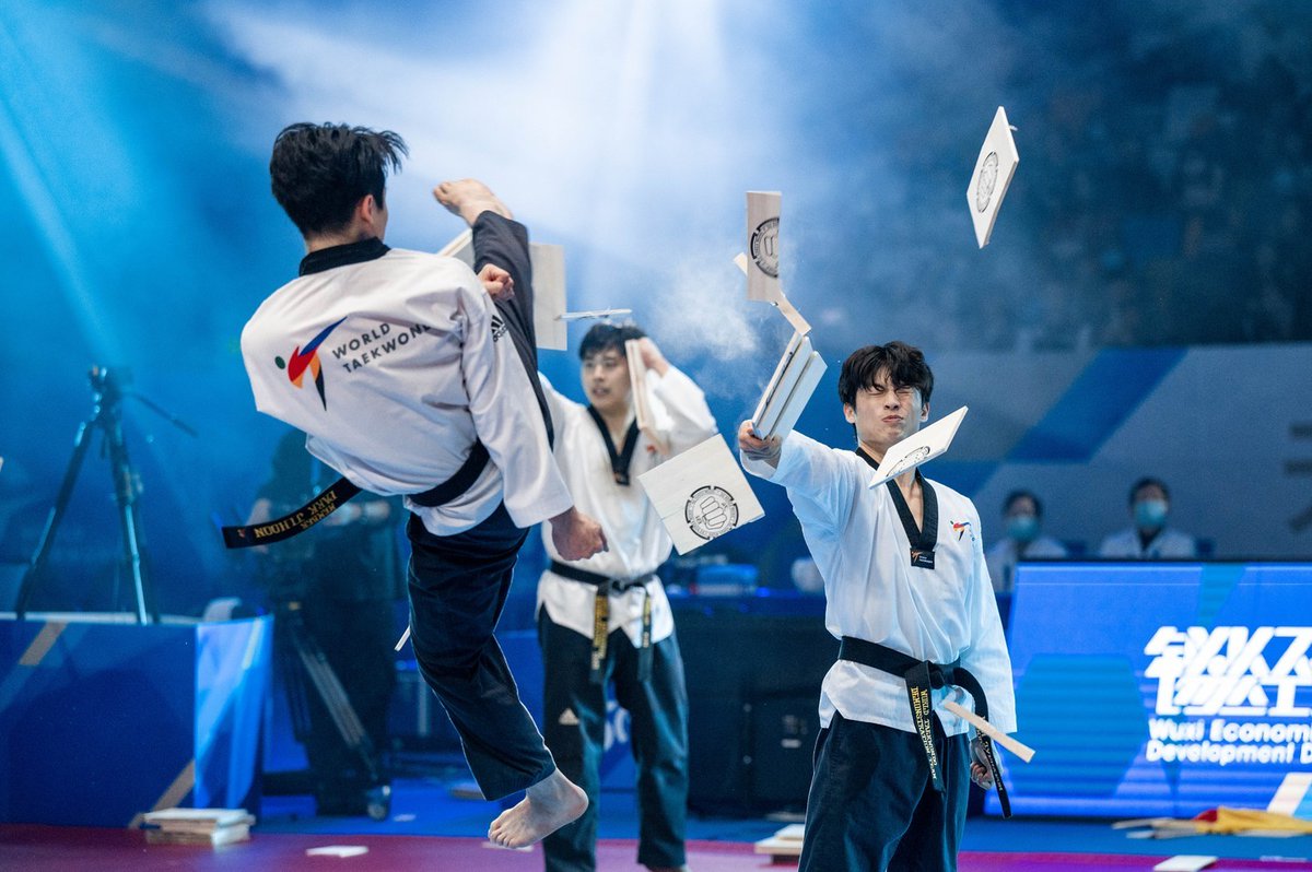 worldtaekwondo's tweet photo. Check #WorldTaekwondo Demonstration team performance during Wuxi 2022 World #Taekwondo Grand Slam Champions Series!

More photos and contents on WT Website!
https://t.co/eIpt5NW0uv

#WorldTaekwondo #Taekwondo
 #wtgrandslam
@wtgrandslam https://t.co/zRTpPi6rRC