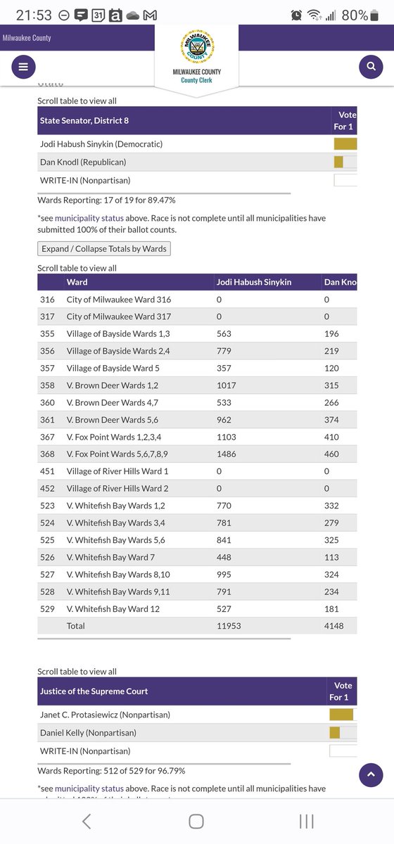 So Wards 316 and 317 are basically the airport. But the River Hills Wards 1 and 2 are these...still a chance? 

Habush Sinykin