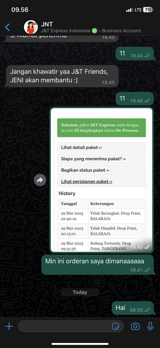 andreaviolitaa's tweet photo. @jntexpressid Sudah saya WA tapi tidak ada respon https://t.co/z3aCk7GPxN