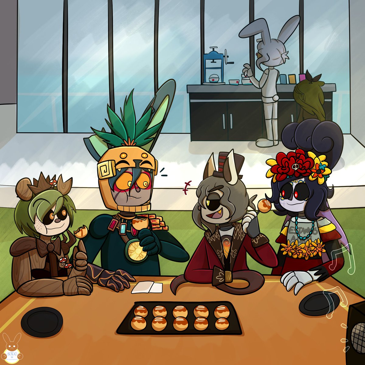 silverxcristal's tweet photo. Remnant Delivery Crab Island DTIYS 1/10
๐ฆ๐ฆ๐ฆ
Of course, the first thing you look for in a place like this is food. Luckily there's plenty of that around.
๐ฆ๐ฆ๐ฆ
#fnafar #fnaf #gijinka #ringmasterfoxy #catrinatoychica #cursespringtrap #woodlandtoyfreddy #crabislandDTIYS https://t.co/4IkPFT2nRQ