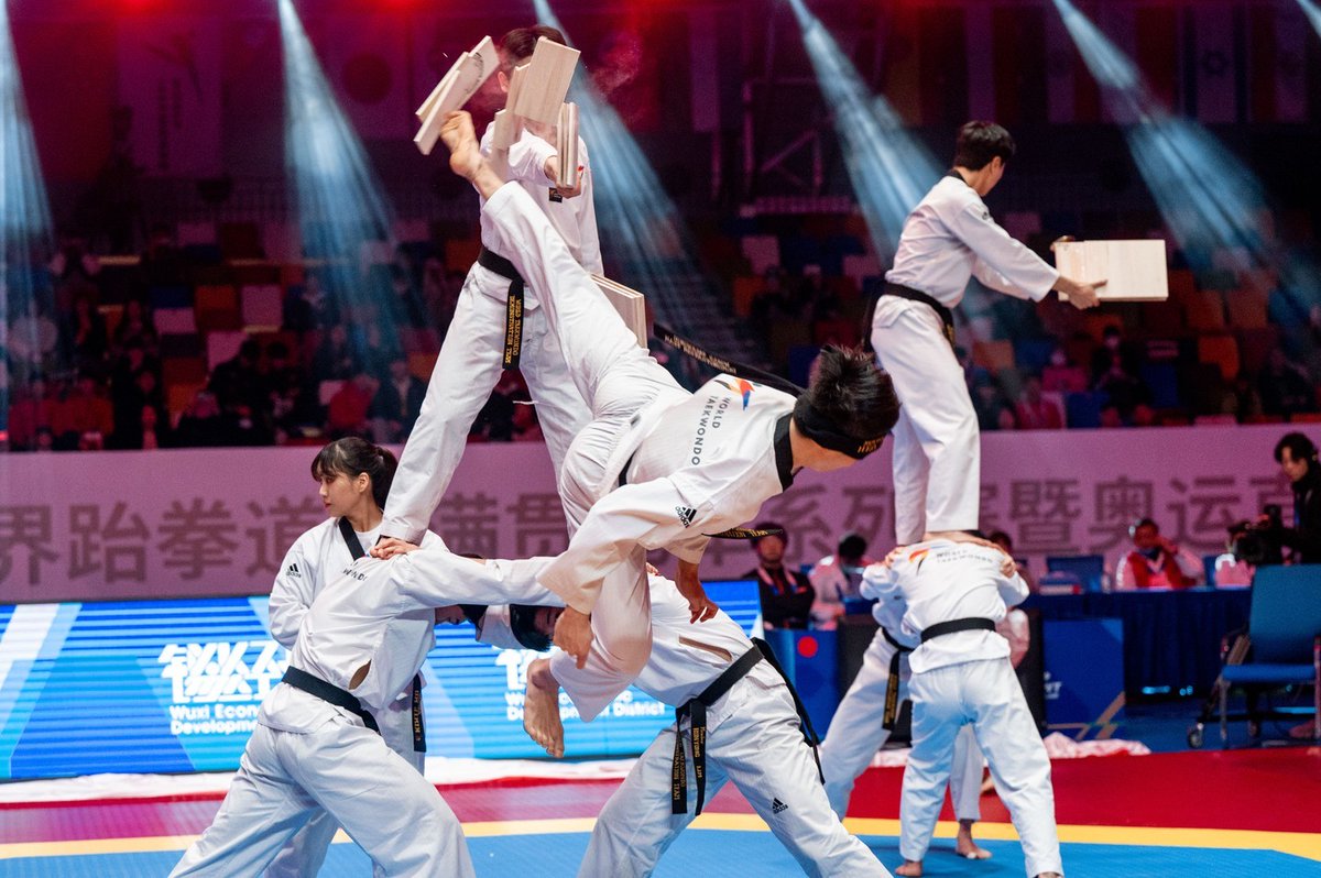 worldtaekwondo's tweet photo. Check #WorldTaekwondo Demonstration team performance during Wuxi 2022 World #Taekwondo Grand Slam Champions Series!

More photos and contents on WT Website!
https://t.co/eIpt5NW0uv

#WorldTaekwondo #Taekwondo
 #wtgrandslam
@wtgrandslam https://t.co/zRTpPi6rRC