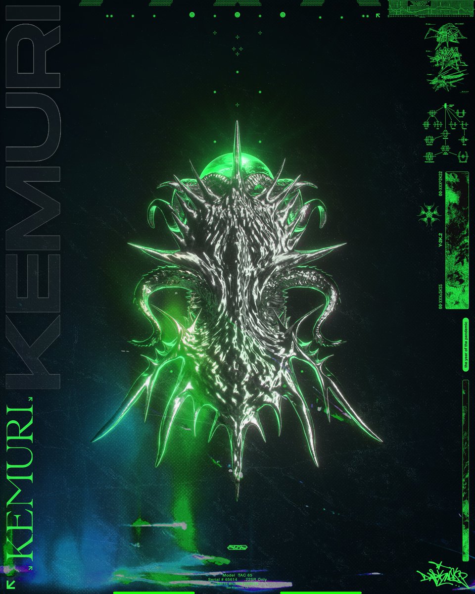 KEMURI 
(Sculpted in Pixologic ZBrush, Rendered in Blender and final adjustments in Adobe Photoshop)

#3dart #zbrush #sculpture #creature #digitalart #3DRender #sculpt