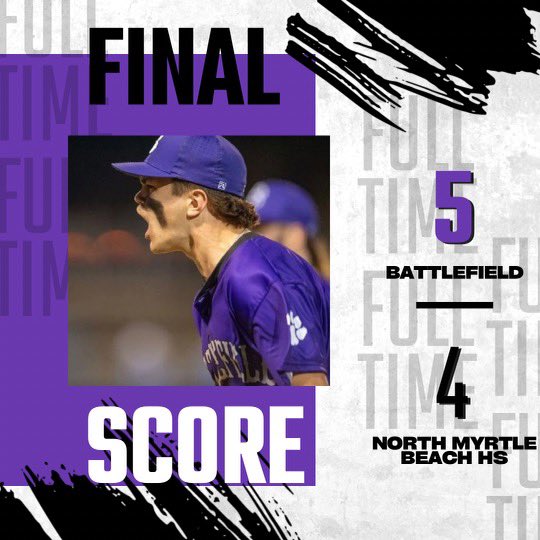 BOBCATS WIN IT IN EXTRAS 5-4 over North Myrtle Beach! JP Williams 2/4 2RS. RBIs from Joey Swekosky, Cooper Harris, and Mason Graves. Sam Michel, Carson Cho, and Joey Swekosky combine for 2H 11Ks.