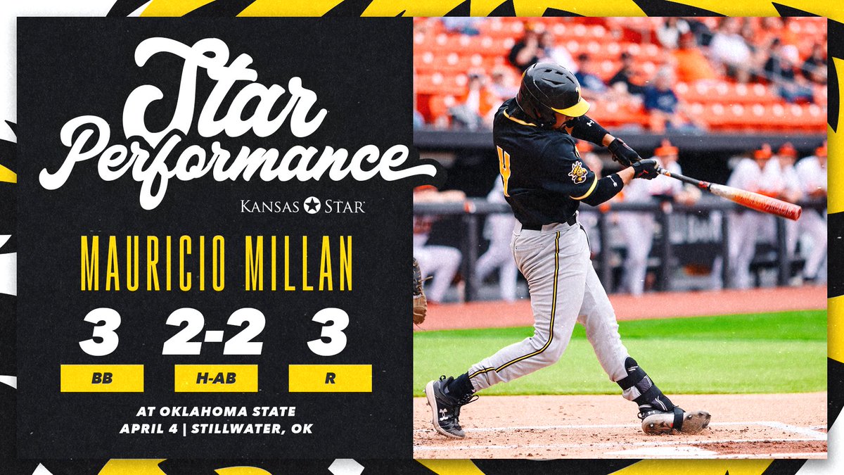 GoShockersBSB's tweet photo. Mauricio Millan: 🐶 

A perfect night at the plate for @Mmillan2123 🤌 https://t.co/DvaHfoaF1l