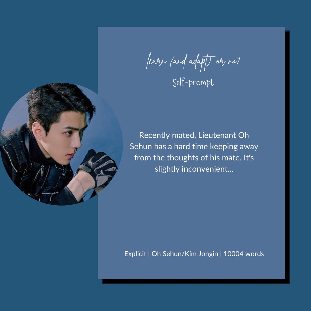 topsehunfest's tweet photo. 🖤 learn (and adapt). or no?
🖤 Self-prompt
🖤 Sehun/Jongin 
🖤 Explicit
🖤 Romance, explicit sexual content 
🖤 10004 words
🖤 https://t.co/W6ovzH3bY6

#tsfR3 https://t.co/VOqU674Bru