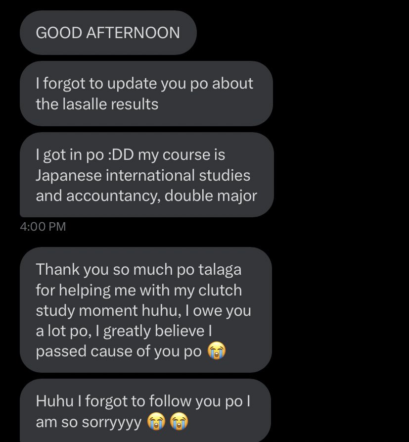 rain_acadcomms's tweet image. Ofc the greatest thing that made me smile this week 😭 

DCAT Review feedback~ 
This is from a new client na day before ng DCAT nya nagpatutor grabe I’m so grateful po na nahanap nyo ako🥺🫶 CONGRATULATIONS po talaga! I couldn’t be any prouder 🥺
#RAINacadcommsproofs ✨