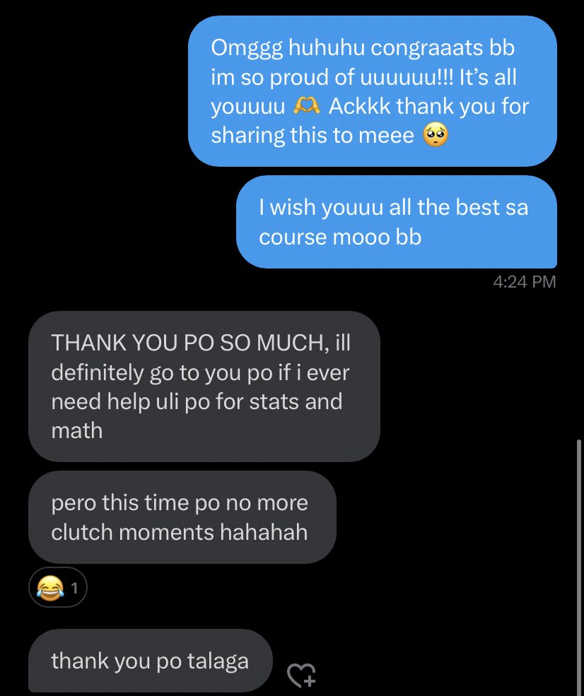 rain_acadcomms's tweet image. Ofc the greatest thing that made me smile this week 😭 

DCAT Review feedback~ 
This is from a new client na day before ng DCAT nya nagpatutor grabe I’m so grateful po na nahanap nyo ako🥺🫶 CONGRATULATIONS po talaga! I couldn’t be any prouder 🥺
#RAINacadcommsproofs ✨