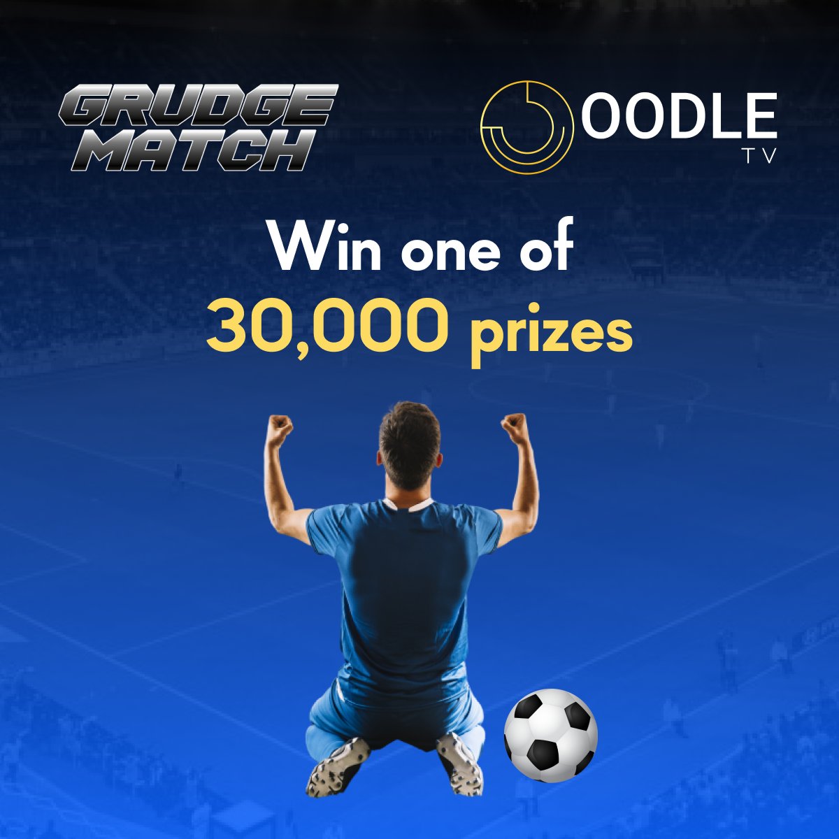 oodle_tv's tweet photo. Win one of 30,000 giveaways when you join #OODLE_TV

You also get to live-stream the Grudge Match between Liverpool's and Arsenal’s legends LIVE

Will your member giveaway be a place on the field? 

Join now to win a place

#LiverpoolFC #ArsenalFC #GrudgeMatchLFCvsAFC https://t.co/lCT0WHNjiQ