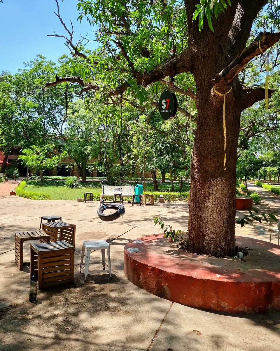 abajadia's tweet photo. MICA campus was vibrant and bursting with young positive energy. Had a wonderful time touring the campus.

#campustour #hostel #MICA #community #wallart #symbolism #nature #education #studentlife #inmycity #ahmedabad https://t.co/XF2hUkiWni
