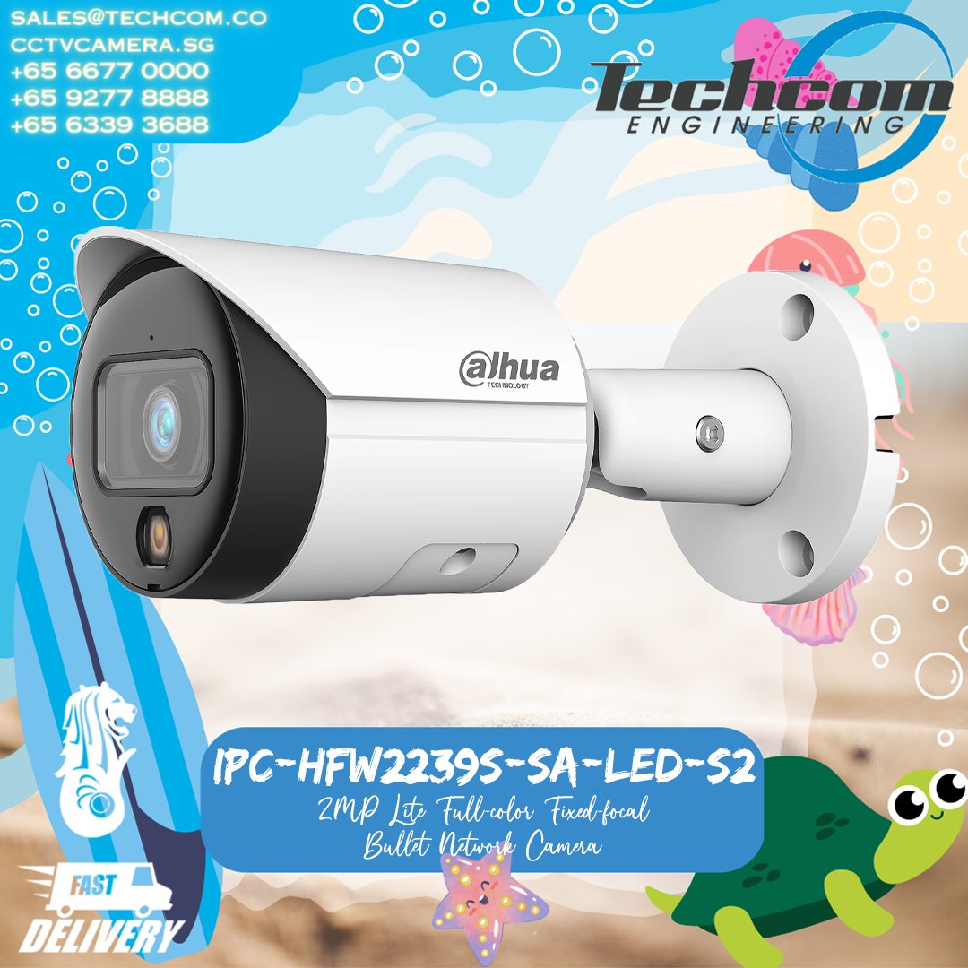 CCTV_Camera_SG's tweet image. IPC-HFW2239S-SA-LED-S2 - 2MP Lite Full-color Fixed-focal Bullet Network Camera

cctvcamera.sg/product/ipc-hf…

#2megapixels #2MPlite #bulletcamera #CCTV #cctvcamera #cctvinsingapore #cctvsystemsingapore #cctvsystems #fixedfocal #fullcolor #HDcamera #ipcamera #ipcamerasingapore #ip67