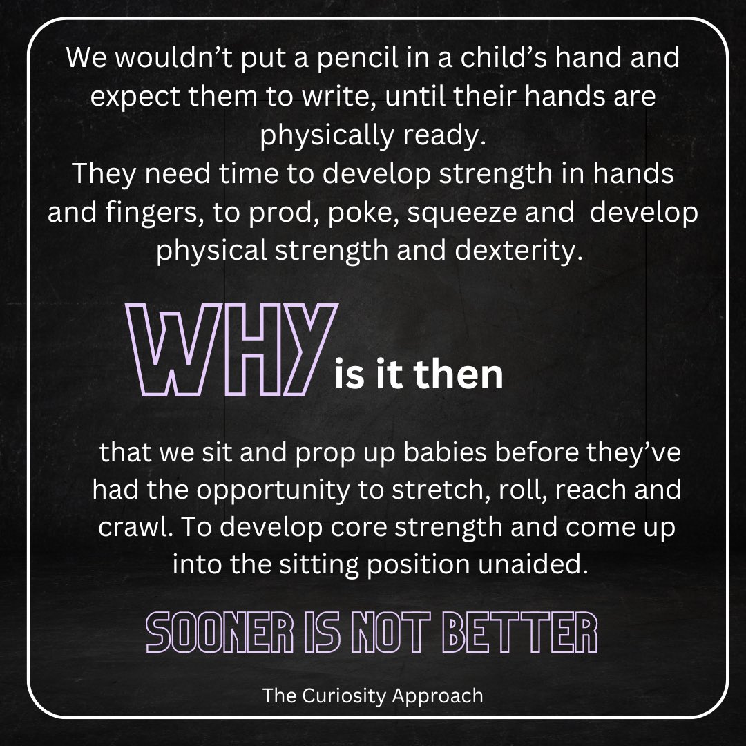 welovecuriosity's tweet image. This 👇🏽 Reflection on practice 

#earlyyears #babies #naturaldevelopment #earlychildhood  #slowdown  #baby #eyfs #understandingbabies #magdagerber #emmipikler