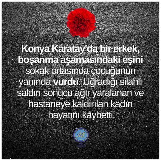 tkdfederasyon's tweet photo. Konya Karatay'da bir erkek, boşanma aşamasındaki eşini sokak ortasında çocuğunun yanında vurdu. Uğradığı silahlı saldırı sonucu ağır yaralanan ve hastaneye kaldırılan kadın hayatını kaybetti. https://t.co/cmMMYKvMjD