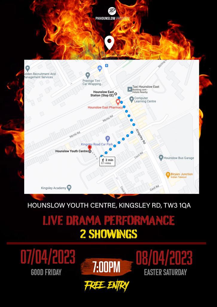 phhounslow's tweet photo. The Easter weekend is upon us! 

Let’s not forget that Jesus is the reason for the season. Jesus died so that we could live! 

Join us this weekend for our Easter drama. Showing on Friday and Saturday evening. All are invited‼️

#Easter #Jesus #church #drama https://t.co/3E4MQgpBdP