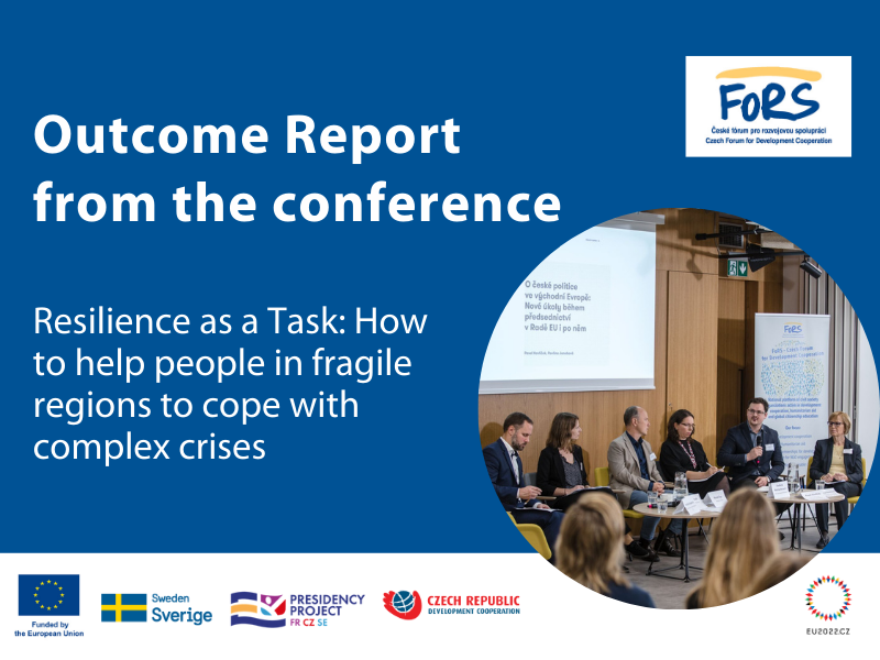FoRS_CZ's tweet photo. We published the Outcome report from the conference 🌎"Resilience as a task: How to help people in fragile regions to cope with complex crises" during #CZPRES #EUPP. You can get inspirational reading here:
https://t.co/tx9Fom09Qv https://t.co/e6BLmMOi52