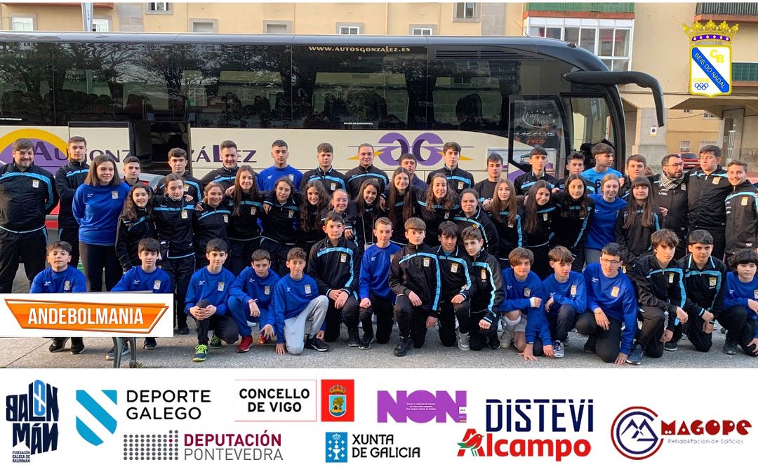 🔥 𝑨𝑵𝑫𝑬𝑩𝑶𝑳𝑴𝑨𝑵𝑰𝑨 2️⃣3️⃣ 

🔜 Hoxe partiu a nosa expedición para participar no Torneo de Semana Santa Andebolmania 2023. Compoñen o grupo os equipos infantil masculino, infantil-cadete feminino e xuvenil masculino. 

Desexamóslle toda a sorte aos nosos deportistas! 💪🏽