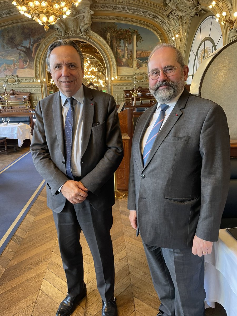 Petit déjeuner de travail avec <a href="/myahiel/">Michel Yahiel</a> sur la situation et les pistes de progrès des différents régimes de retraite de la fonction publique #FPT #retraites @_ERAFP_  #FonctionPublique