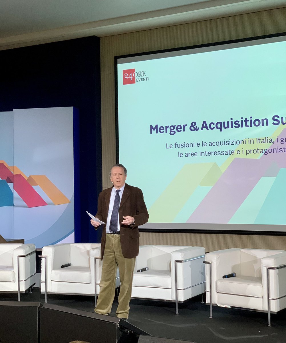 Siamo Live! Merger &amp; Acquisition Summit.
“L’inflazione provocata dalla pandemia e dalla guerra, hanno provocato la contrazione del mercato M&amp;A mondiale. La speranza è quella di un futuro migliore”.
Il direttore Fabio Tamburini in apertura.

Seguici : 24oreventi.ilsole24ore.com/evento-merger-…