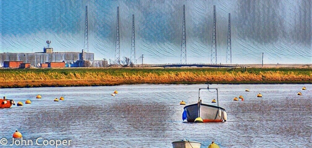 The old #BBC #WorldService station on #OrfordNess #Suffolk across the #RiverAlde #art form #Panos @Panoramas