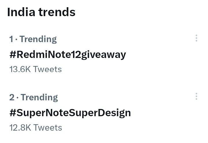 _master1045's tweet image. Finnally No. 1 trending 😍😍
@stufflistings 
#RedmiNote12giveaway #WinRedmiNote12 #SuperNoteSuperDesign #stufflistingsarmy