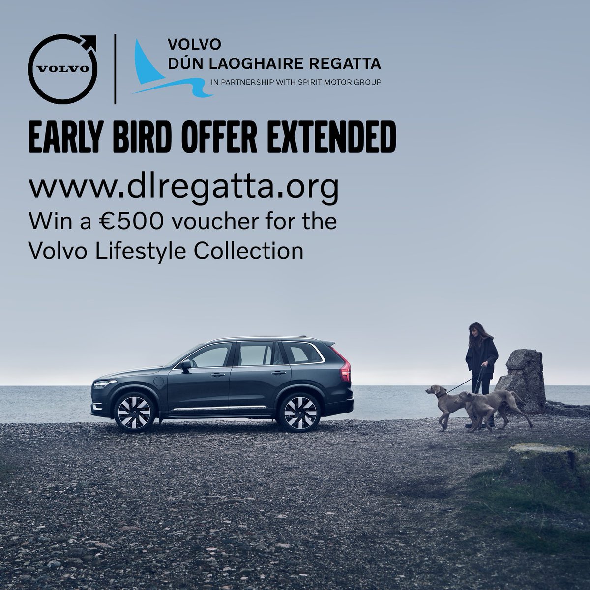 EARLY BIRD EXTENDED

The discount now closes at midnight Sunday April 16th.  All entries received by this time will be entered in to a draw with the winner receiving a €500 voucher for the Volvo Lifestyle Collection .

bit.ly/enterVDLR2023 #VDLR2023