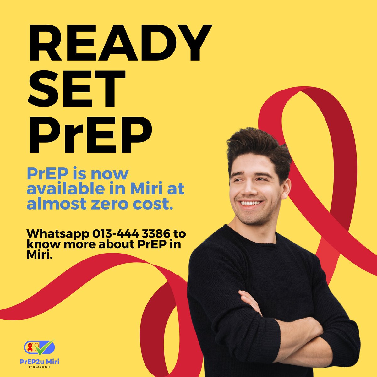 Ready Set PrEP! 

Whatsapp me at 013-4443386 or DM to know more about free PrEP Program in Miri

#prep2umiri #gettingprep #gettested #knowyourstatus #getprotected #hivtestmiri #hivtestsarawak #stitestmiri #stitestsarawak #jejakahealth