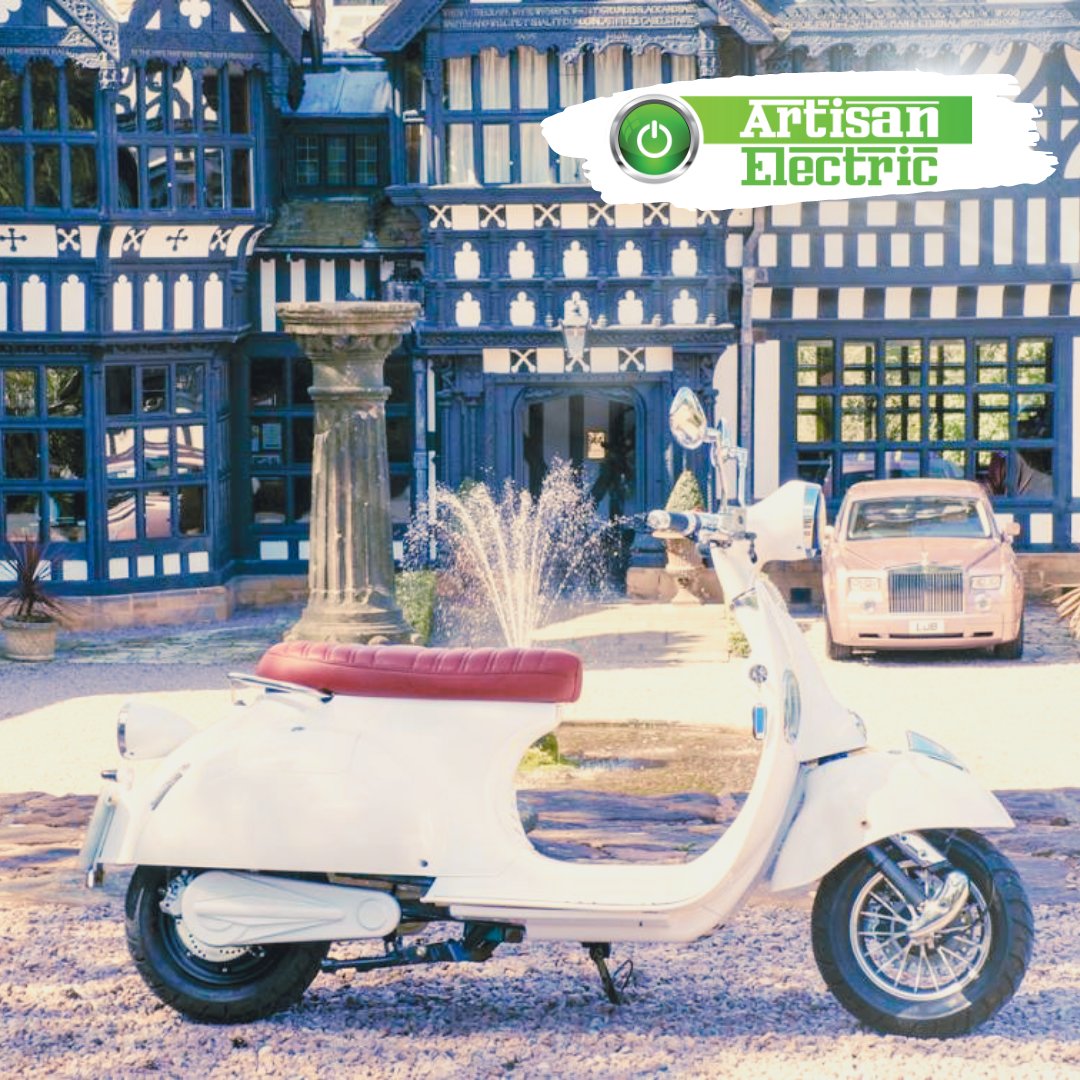 Artisan Scooters (@artisanscooters) on Twitter photo #Retro #classic meets latest battery tech!  
Explore our Artisan EV2000R fully electric scooter... 
- Travel up to 28mph. 
- Double battery option to travel up to 50miles. 
- Removable batteries to charge from 3 pin household socket.
Learn more at artisanscooters.com #Retro #classic meets latest battery tech!  
Explore our Artisan EV2000R fully electric scooter... 
- Travel up to 28mph. 
- Double battery option to travel up to 50miles. 
- Removable batteries to charge from 3 pin household socket.
Learn more at artisanscooters.com