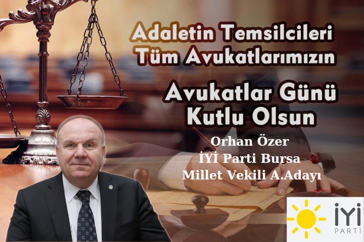 Hukuku üstün kılmak ve insan onuruna yakışır bir adalet sağlamak için büyük sorumluluk üstlenen tüm avukatlarımızın Avukatlar Günü kutlu olsun.