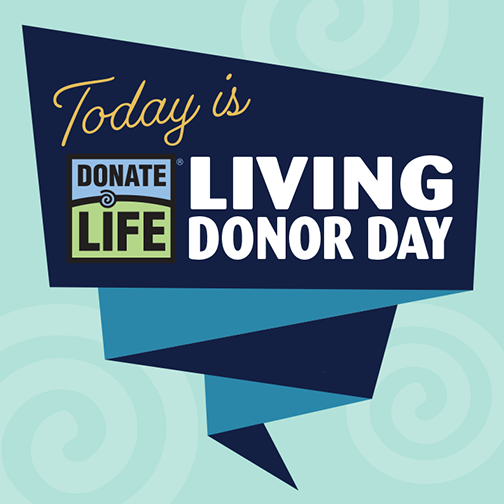 "Donate Life Living Donor Day is a celebration during National Donate Life Month that honors living organ and tissue donors for saving and healing lives!" ow.ly/OEgt50NAAcf