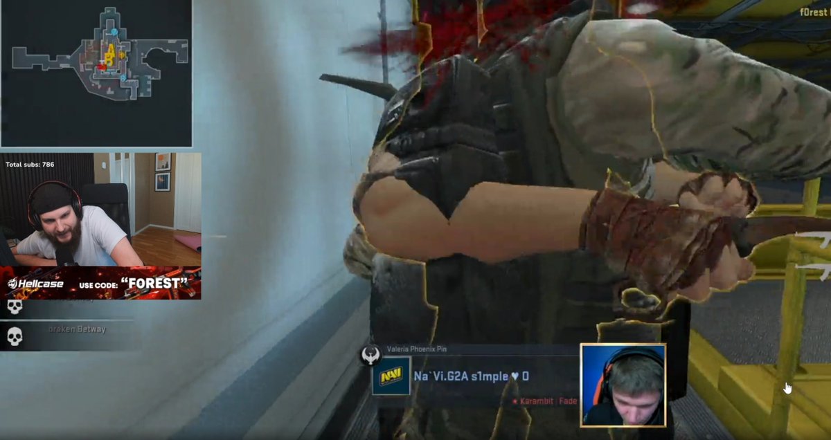 f0rest's tweet photo. The knife that knifed s1mple is being given away today, this one has a lot of history packed in to it. And it could be yours today. At some point during our stream today it will be given out
Much love / f0rest
https://t.co/e1teAhEGAO https://t.co/BljXp6ZBK9