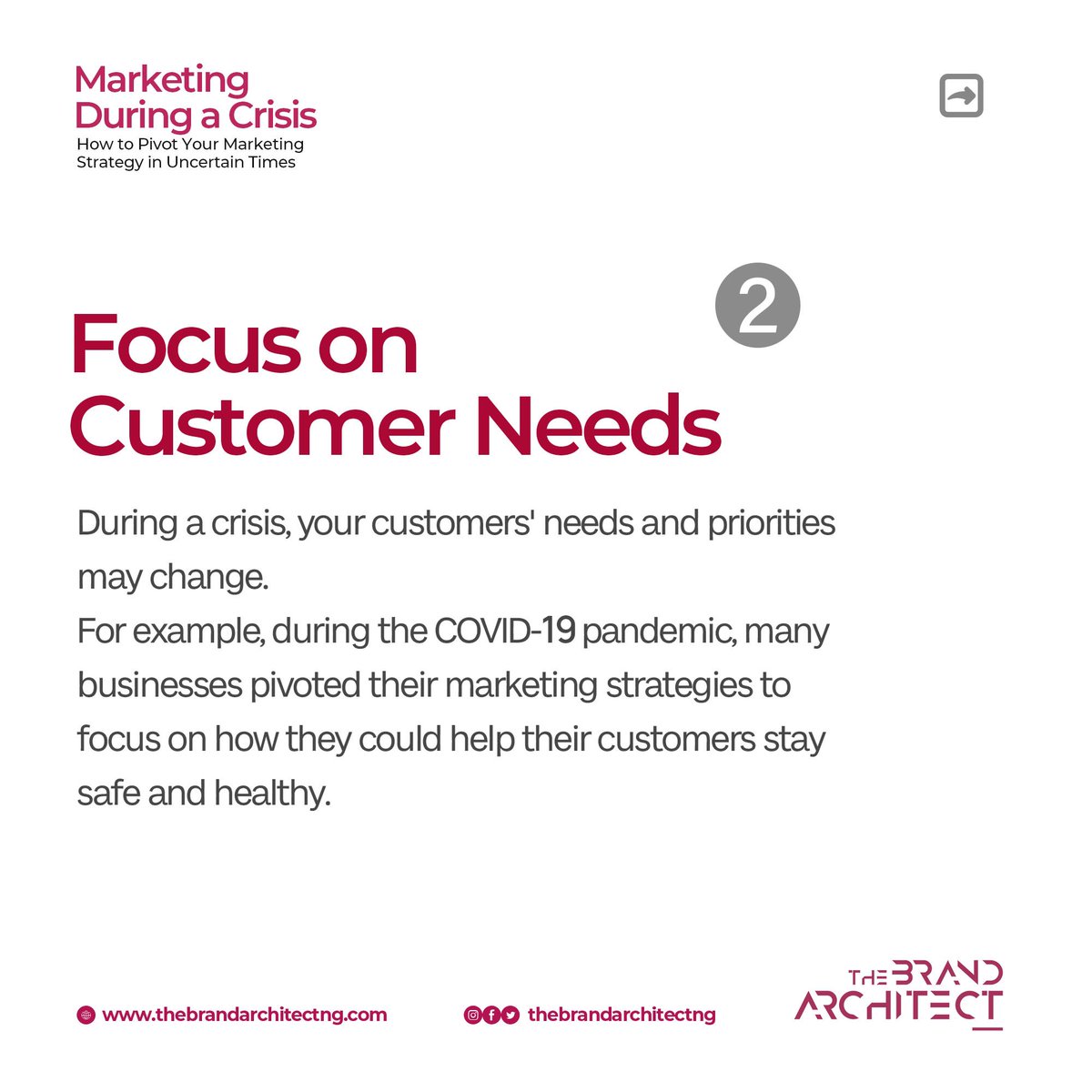 BrandStrategyNG's tweet photo. Now that we've been through a crisis and learned some lessons, swipe to see how you can do marketing even in the midst of a crisis. https://t.co/jS3X8ExLQB