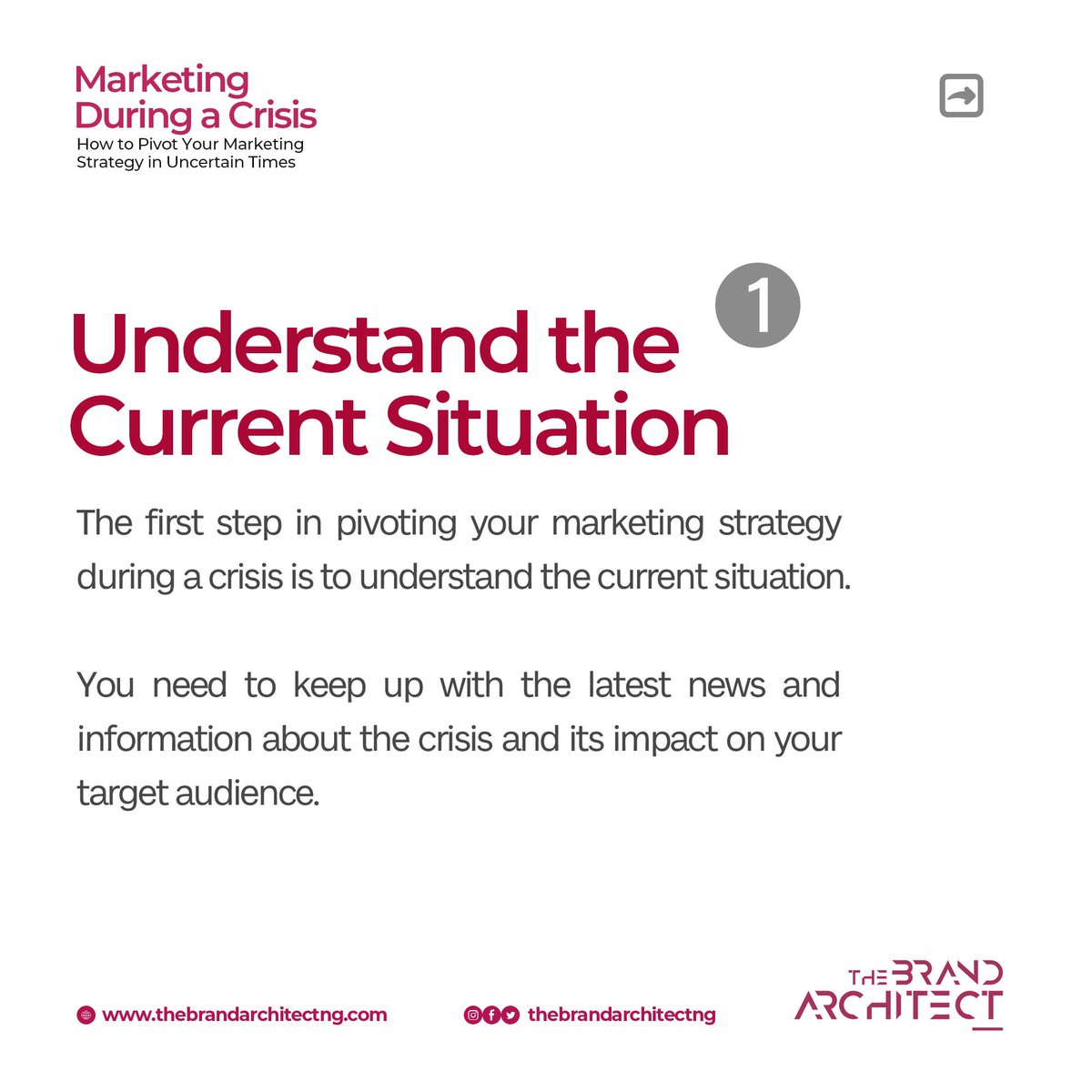 BrandStrategyNG's tweet photo. Now that we've been through a crisis and learned some lessons, swipe to see how you can do marketing even in the midst of a crisis. https://t.co/jS3X8ExLQB