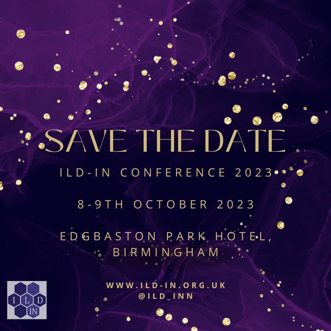 ILD-IN are excited to share the dates of our 2023 conference!! We look forward to seeing you all there.