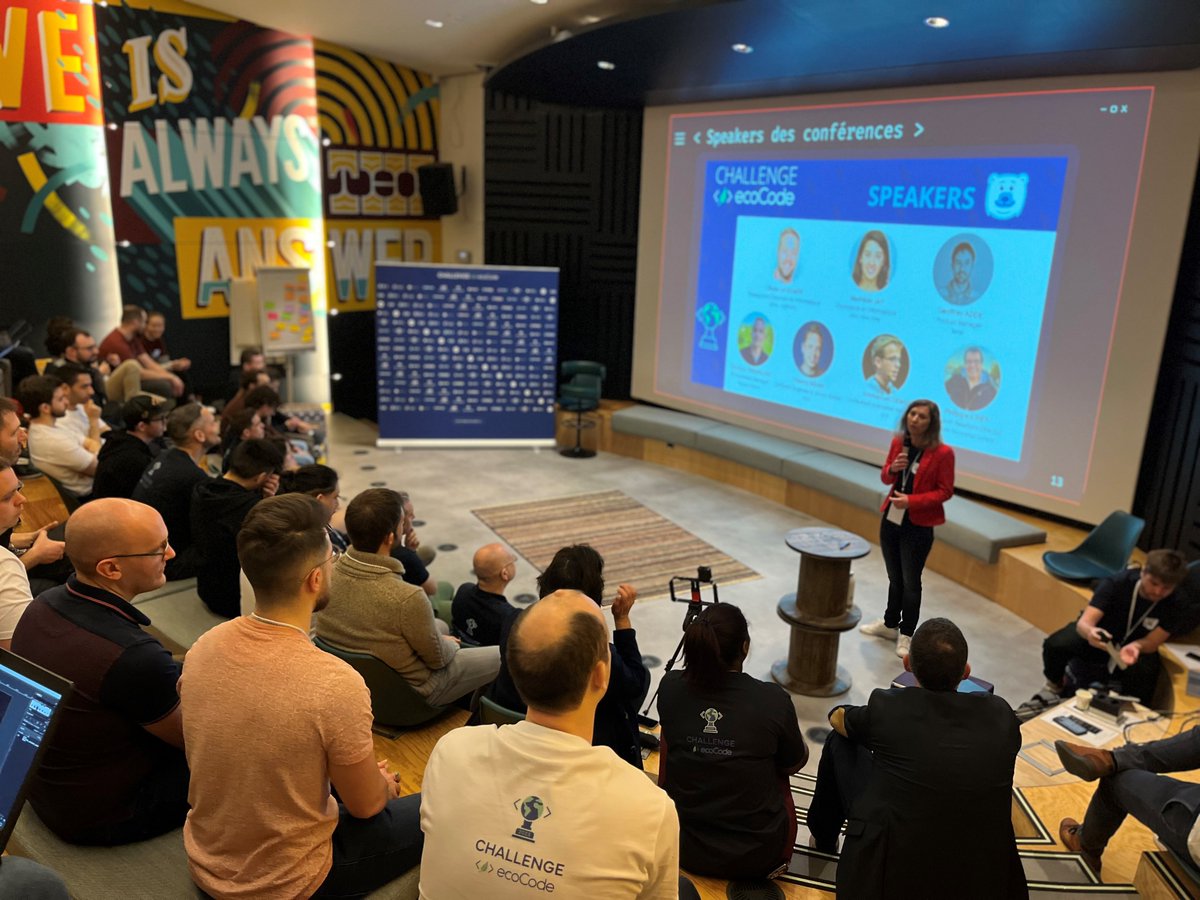 Credit_Agricole's tweet image. Top départ de la première journée de l’#ecoCodechallenge 2023 !

1⃣0⃣0⃣ développeurs et développeuses se challengent sur les défis de ce Hackathon afin de faire émerger les bonnes pratiques autour du numérique responsable 🖥️♻️