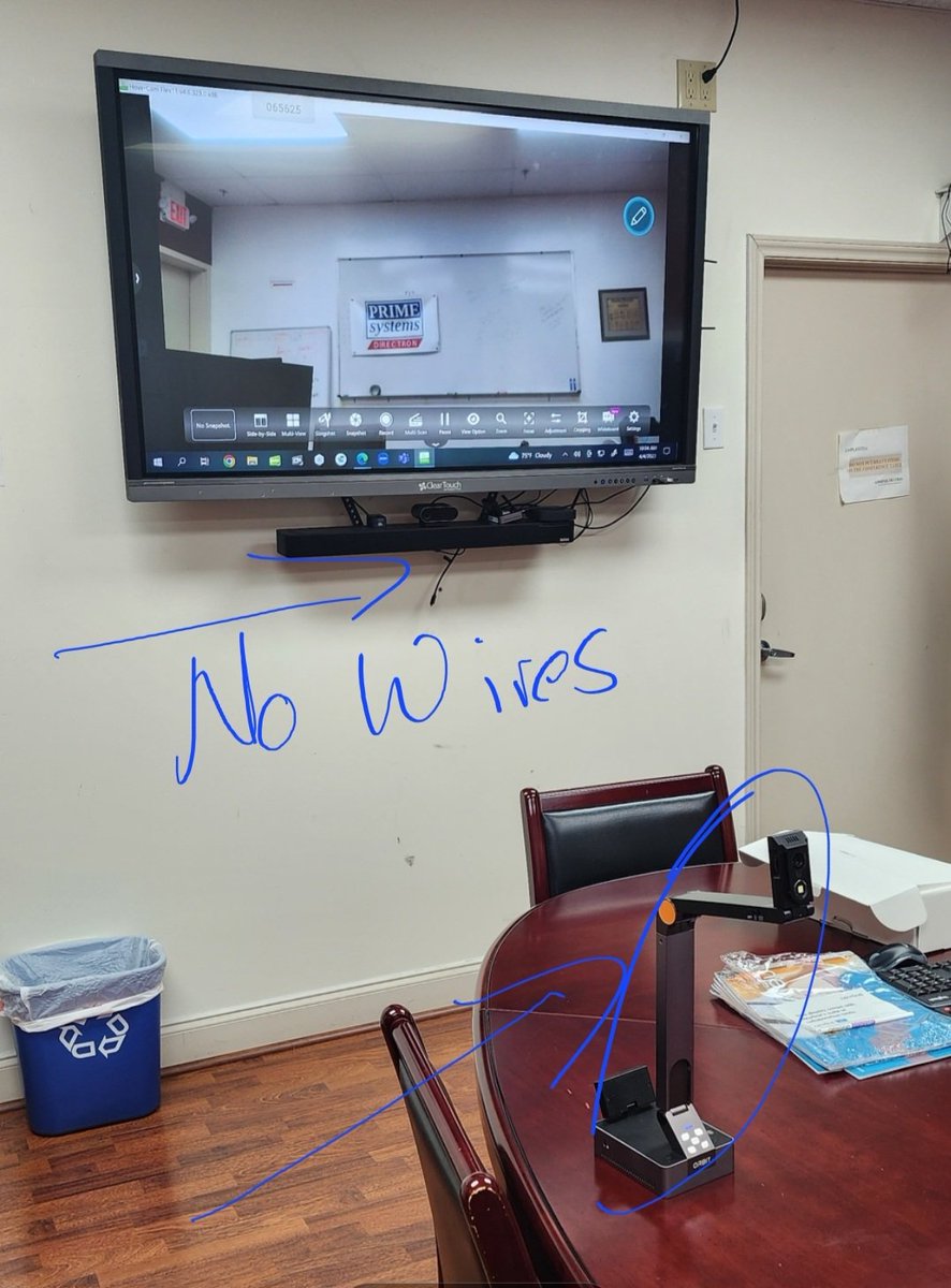 I got to try out the new @thehovercam #orbit #wireless document camera today at @PrimeSystemsUS! Very cool! 

@allianceintl @GetClearTouch