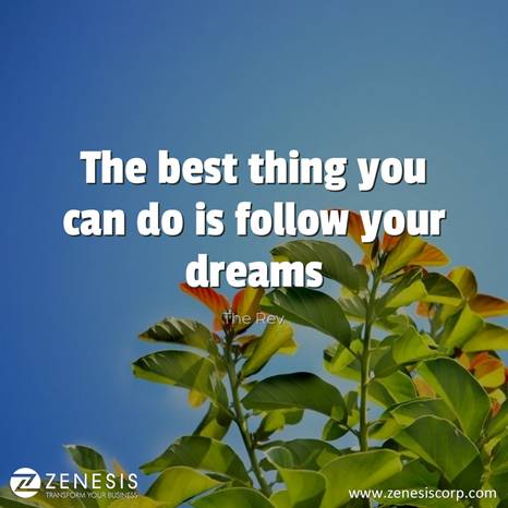 zenesiscorp's tweet photo. The best thing you can do is follow your dreams.

#motivation #motivationalpost #awarenessmatter #dreamcomestrue #awareness 
#followyourdream #dreams #quotes #quoteoftheday https://t.co/PO2PGJYwjh