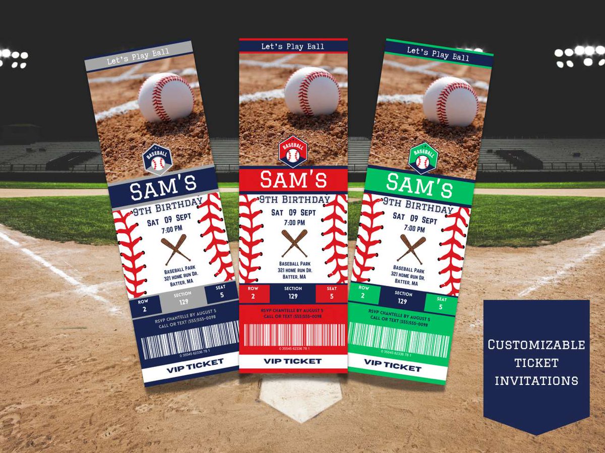 Crypto_Asile's tweet photo. Check out these customizable baseball ticket invitations in my etsy shop!! https://t.co/GLpbQWsHnP  #etsy #EtsySeller #invitation #baseball #sports #tickets #party #teamparty #SmallBusiness #supportsmallbusiness https://t.co/OuEpvOXLjg