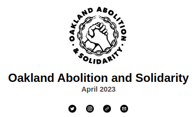 OaklandAboSol's tweet photo. Check out out April newsletter!
Debunking the "Norway Model", Corcoran flooding, and a reportback from a gathering in Modesto of families hit by police violence

Subscribe for original analyses, reporting, news from inside and ways to plug in and support.

https://t.co/NaF9nOL9Hs https://t.co/fsq5oE6SY5