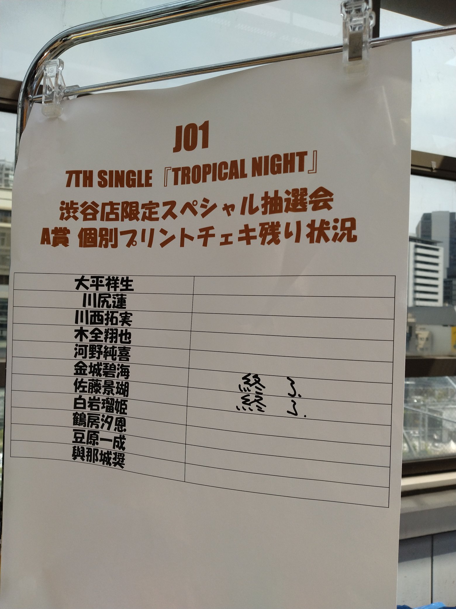 注目ブランドのギフト NIGHT TROPICAL JO1 渋谷タワレコ抽選会 チェキ ...