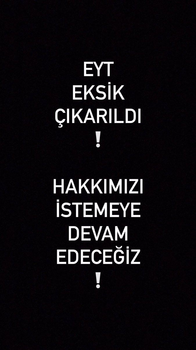 👉EYT den hakkını alamayanlar içinde En çok kadınlar ve anneler mağdur oldu Yuvasına,çocuğuna,hastasına,yaşlısına baktı da kendisine bakamadı
📌5000 ve 
📌3600 Kısmi Emeklilik 50-55 yaş yasaya eklenmeliydi eklenmedi.
 Çözüm Bekliyoruz ‼️
#5000veKısmiMağdurlarıDiyorki
#GünBaşlıyor