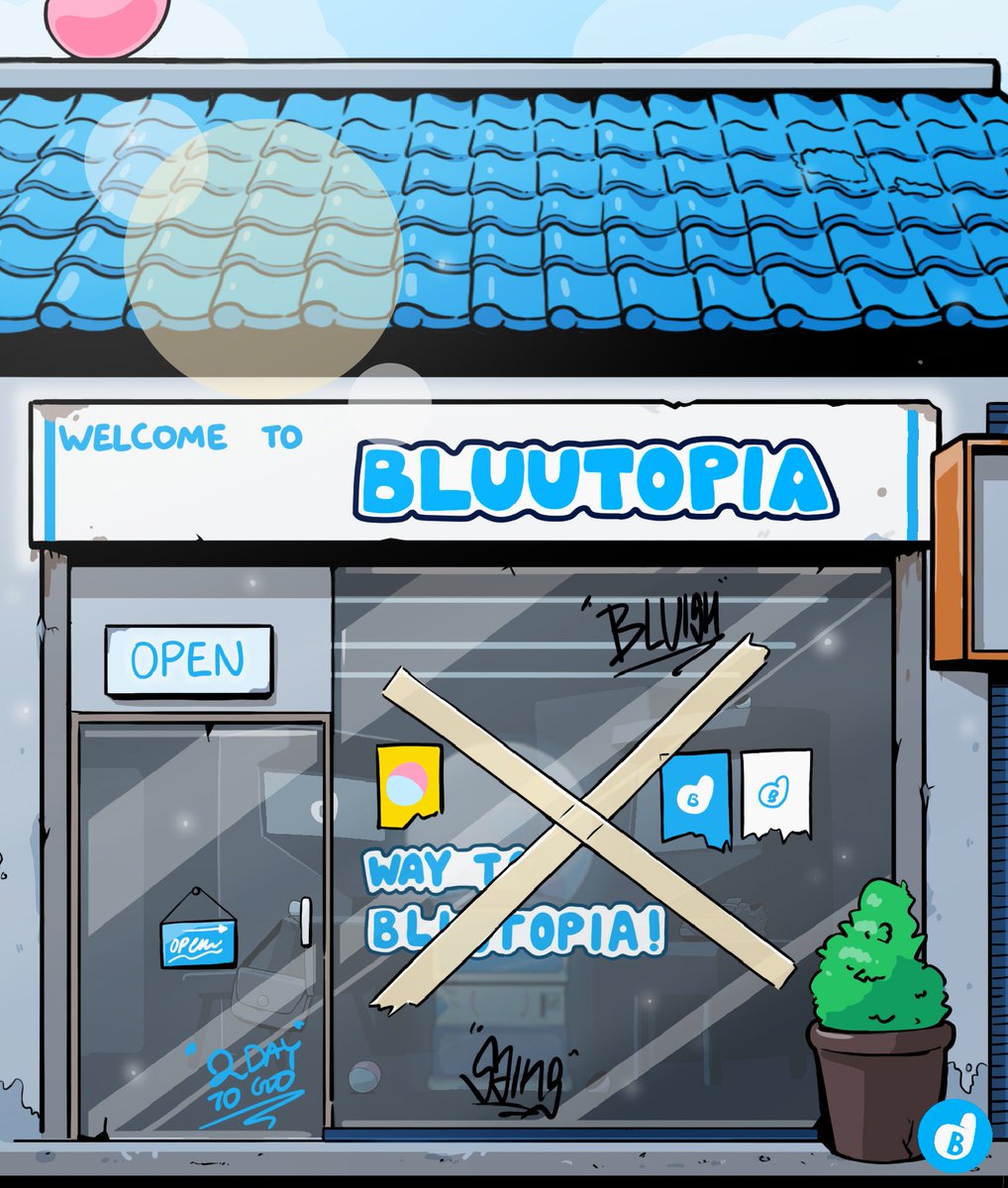 58 hours to the big day...! ✨💊

You can only enter bluutopia through a secret shop. 
Only #bluuish will be able to find it. 💫