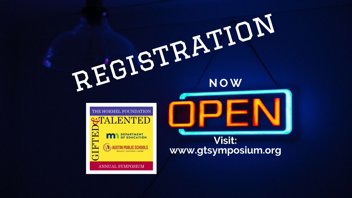 gtsymposium's tweet photo. Learn more information about our upcoming Symposium by visiting our website. Link in bio.

👉 Session descriptions and more information on our 5️⃣ keynote presentations is available on the site, as well as the link to register.

#GTSymposium #GTChat #GiftedEducation #Education https://t.co/jlbqzAoPub