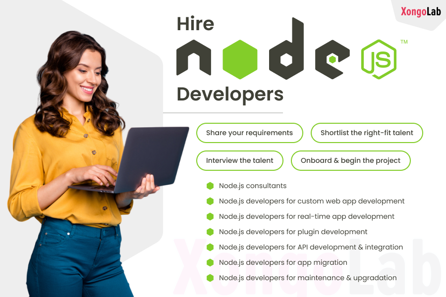 XongoLab's tweet photo. Looking to hire #NodeJS developers to build scalable #web and #mobileapps? Partner with XongoLab & get excellent digital services for your #business. We have an expert team of #nodejsdevelopers for hire that deliver the best solution. https://t.co/2YScMUTfLe
#hirenodejsdevelopers https://t.co/u5qqj1wt26