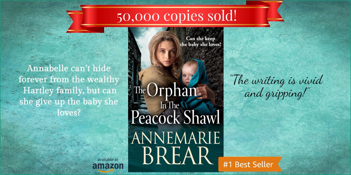 50,000 copies sold!
The Orphan in the Peacock Shawl 
“The writing is vivid and gripping!”
Annabelle can’t hide forever from the wealthy Hartley family, but can she give up the baby she loves? #historicalromance #Victorian #bestseller @BoldwoodBooks
Amazon: https://t.co/qZZCGd1klb https://t.co/63Mh63RT7v