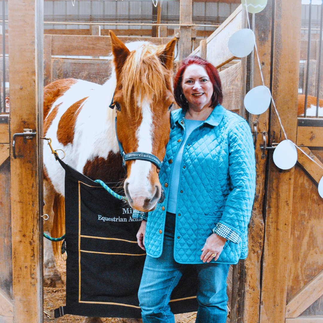 Meet Samson, one of the great equine therapy horses at Milestones, Inc. So thankful for this program, the horses and the team. #ehlersdanlossyndrome #EDS #accessibility #chronicpain #invisibledisability #inclusion #belonging #wellness
