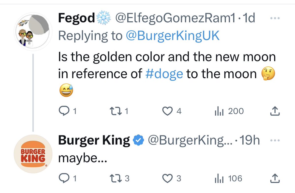 open4profit's tweet photo. #Dogecoin time 🔥
now #dominosuk &amp; #burgerking https://t.co/WTUwCdPtDg