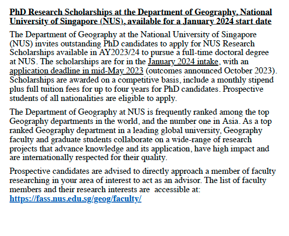 NUS Geography tweet media
