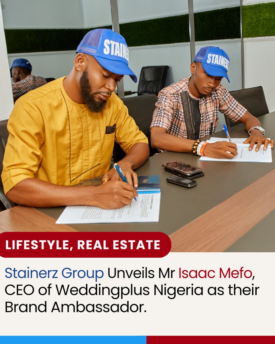 Weddingplusng's tweet photo. @stainerz_group Unveils Mr Isaac Mefo, CEO of @weddingplusnigeria as their Brand Ambassador.

Isaac Mefo who is a Serial Entrepreneur, Certified Event Planner and Brand Influencer https://t.co/jps1UwzddA