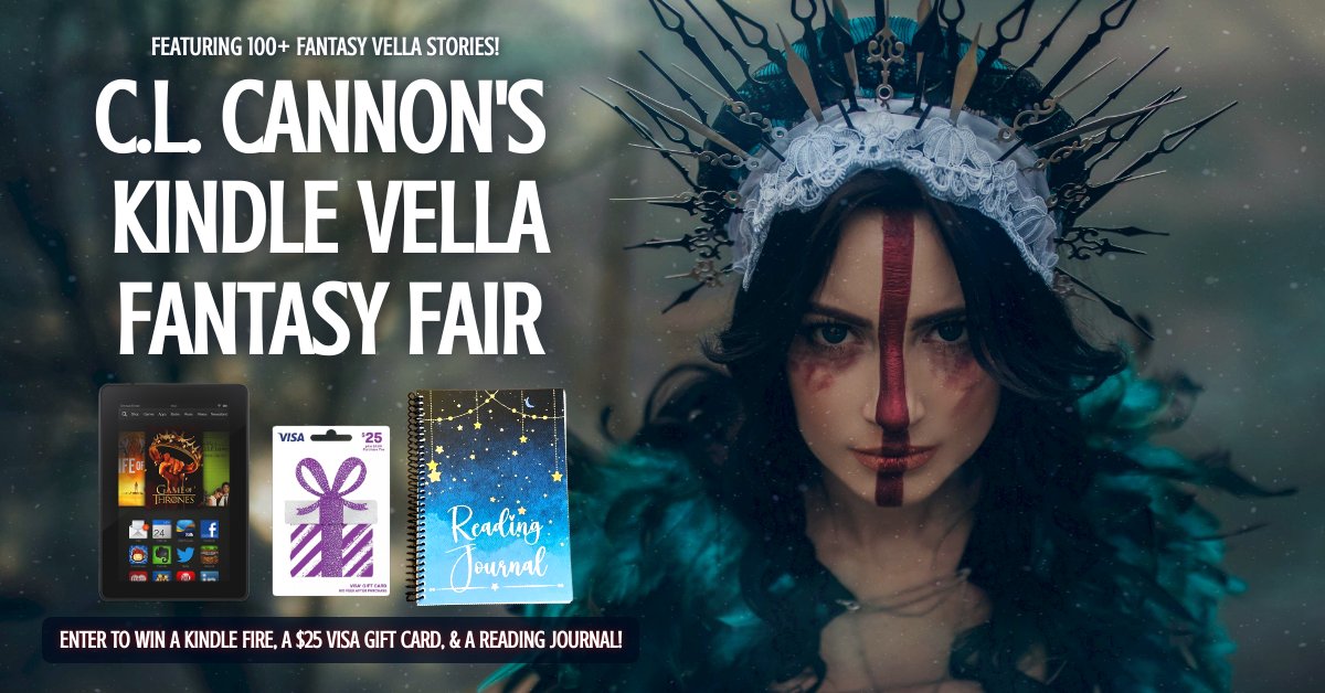 📢 Attention #Fantasy #readers! My Kindle Vella Fantasy Fair is PACKED with over 100 Vella stories just for you! 📢 
🔎 Discover your next favorite read 📚 today! 🔎clcannon.net/vellafair
💰Then enter to win a #KindleFire,  $25 #VisaGiftCard, &amp; a swanky new reading journal!💰