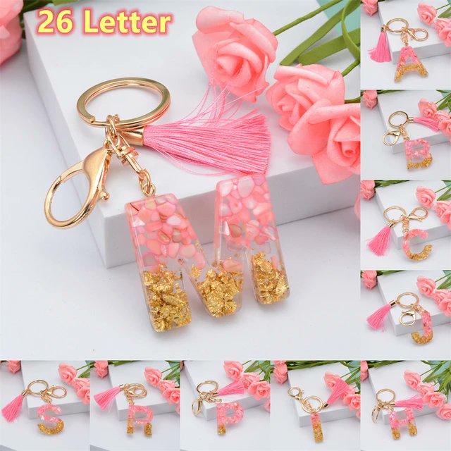 Hie Guys , Get yourself or someone special one of these Exquisitely Elegant Initial Letter Keychain with Pink Pebbles and Gold Foil, Keychain Ring with a complimentary Tassel.

Contact me using the link below. 👇

wa.me/p/609755175035…